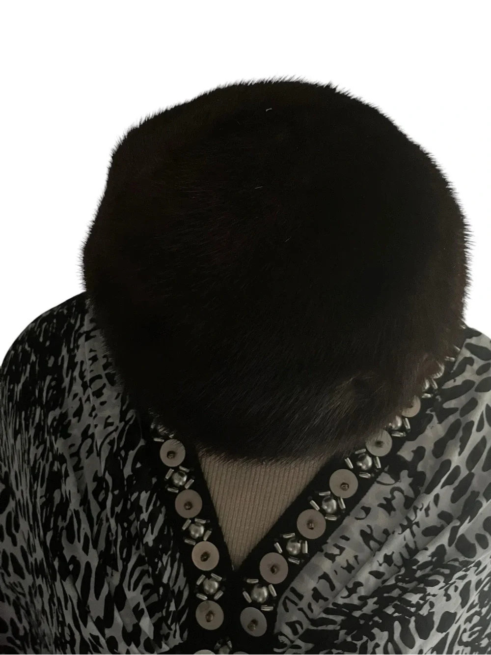 Vintage Gus Mayer Mink Fur Hat Brown